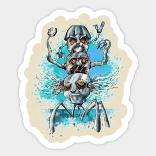 Robot Stooges Sticker